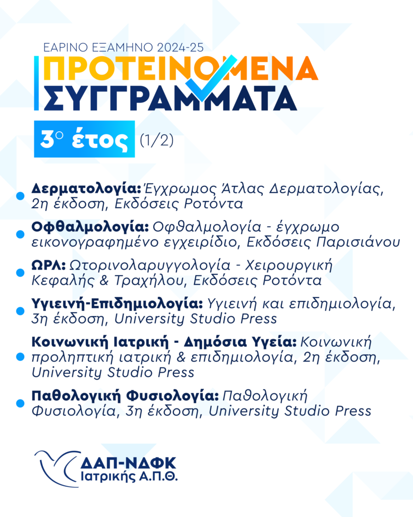 Συγγράμματα Εαρινού 2025 (3o-1)